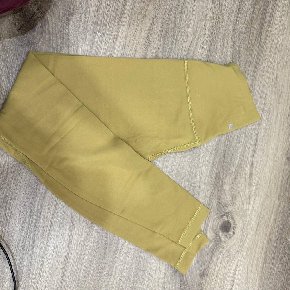 Lululemon Athletica Mustard Yellow align Leggings